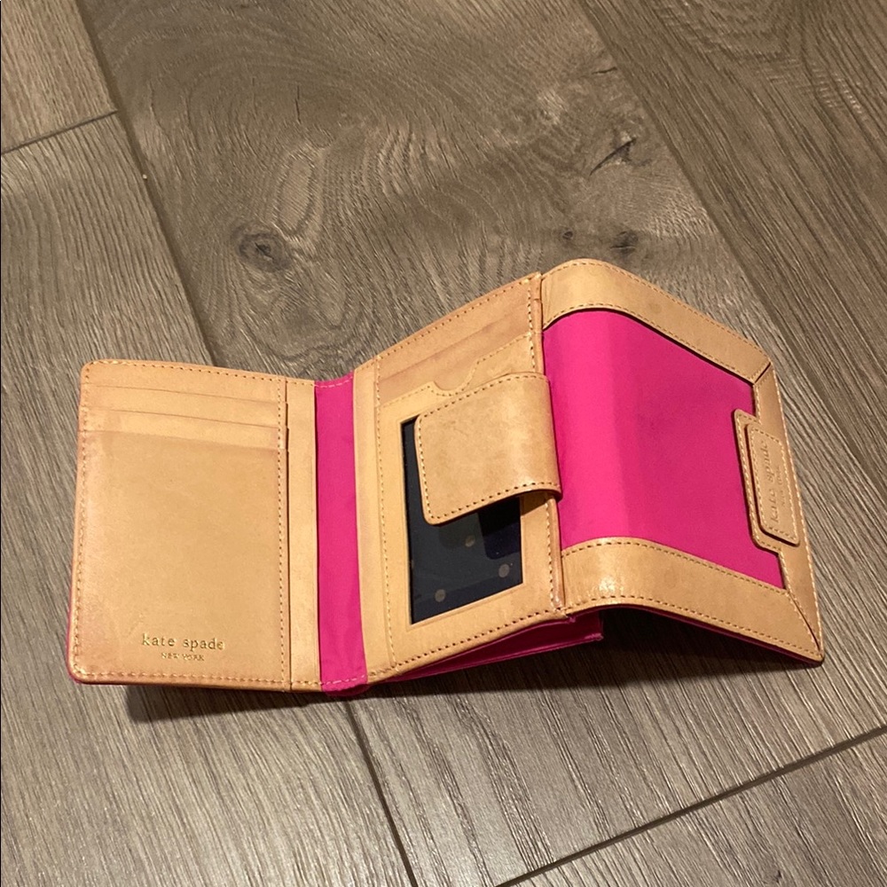 Kate Spade Pink and Tan Women's Wallet - Picture 5 of 6